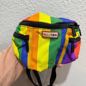 Hunter Unisex Original Gay Pride Festival Waist Crossover Bag Rainbow